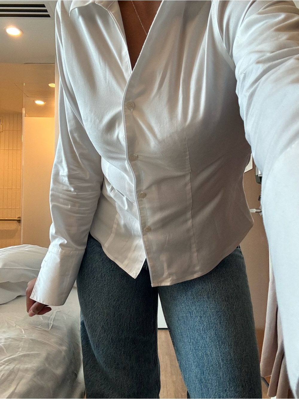 Calvin Klein Classic White Button-Down Shirt